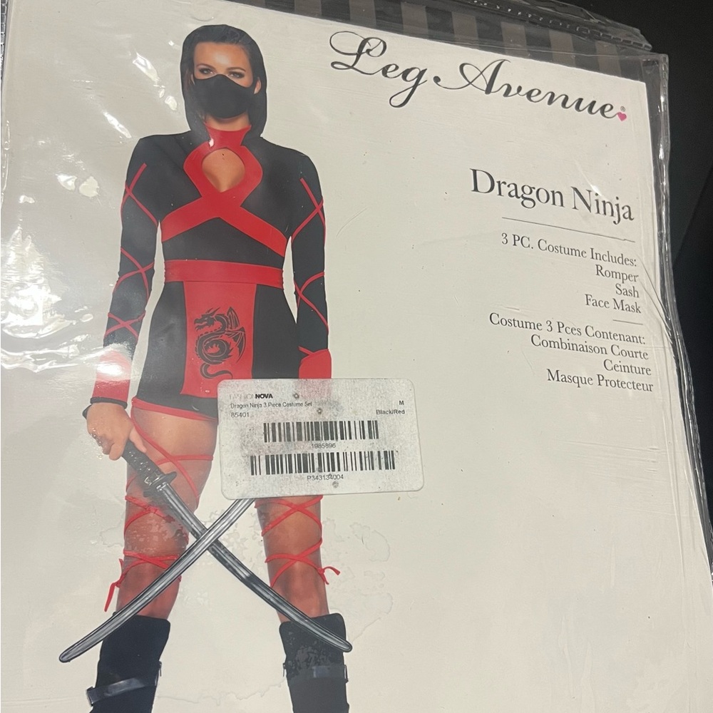 FASHION NOVA HALLOWEEN COSTUME - Dragon Ninja 3 Pc set